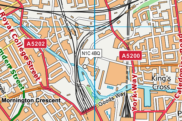 N1C 4BQ map - OS VectorMap District (Ordnance Survey) N1C 4BQ map - OS VectorMap District (Ordnance Survey)
