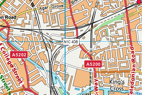 N1C 4DB map - OS VectorMap District (Ordnance Survey) N1C 4DB map - OS VectorMap District (Ordnance Survey)