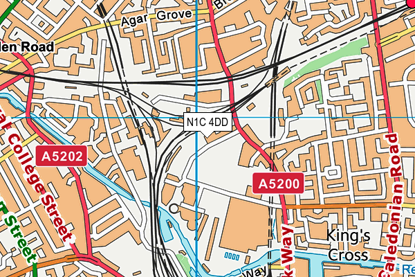 N1C 4DD map - OS VectorMap District (Ordnance Survey) N1C 4DD map - OS VectorMap District (Ordnance Survey)