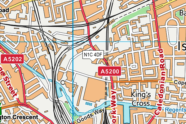 N1C 4DF map - OS VectorMap District (Ordnance Survey) N1C 4DF map - OS VectorMap District (Ordnance Survey)
