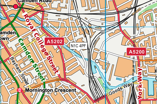 N1C 4PF map - OS VectorMap District (Ordnance Survey) N1C 4PF map - OS VectorMap District (Ordnance Survey)