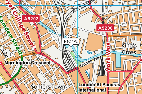 N1C 4PL map - OS VectorMap District (Ordnance Survey) N1C 4PL map - OS VectorMap District (Ordnance Survey)