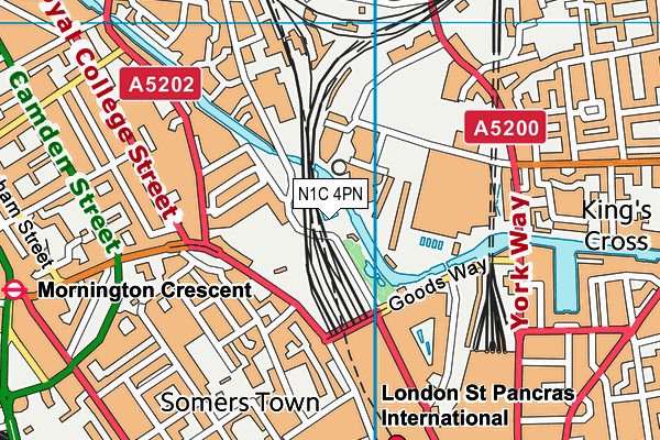 N1C 4PN map - OS VectorMap District (Ordnance Survey) N1C 4PN map - OS VectorMap District (Ordnance Survey)