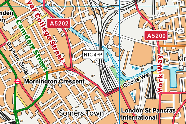N1C 4PP map - OS VectorMap District (Ordnance Survey) N1C 4PP map - OS VectorMap District (Ordnance Survey)
