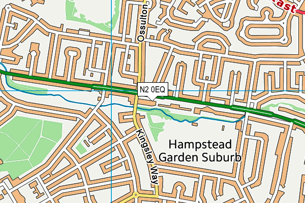 N2 0EQ map - OS VectorMap District (Ordnance Survey) N2 0EQ map - OS VectorMap District (Ordnance Survey)