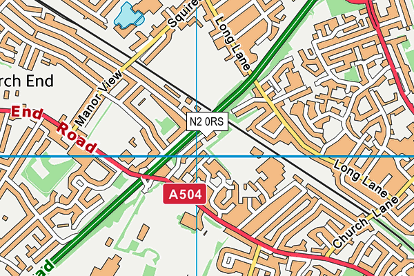 N2 0RS map - OS VectorMap District (Ordnance Survey) N2 0RS map - OS VectorMap District (Ordnance Survey)