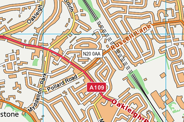 N20 0AA map - OS VectorMap District (Ordnance Survey) N20 0AA map - OS VectorMap District (Ordnance Survey)
