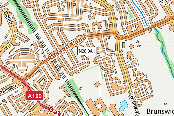 N20 0AH map - OS VectorMap District (Ordnance Survey) N20 0AH map - OS VectorMap District (Ordnance Survey)