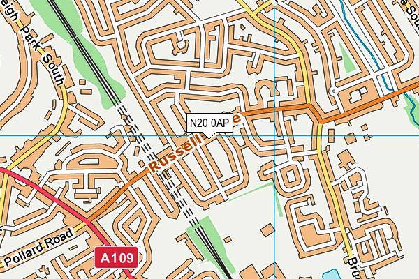 N20 0AP map - OS VectorMap District (Ordnance Survey) N20 0AP map - OS VectorMap District (Ordnance Survey)