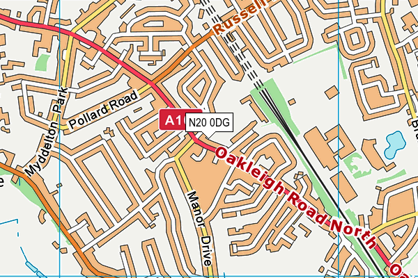 N20 0DG map - OS VectorMap District (Ordnance Survey) N20 0DG map - OS VectorMap District (Ordnance Survey)
