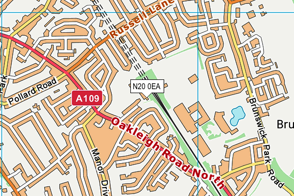 N20 0EA map - OS VectorMap District (Ordnance Survey) N20 0EA map - OS VectorMap District (Ordnance Survey)