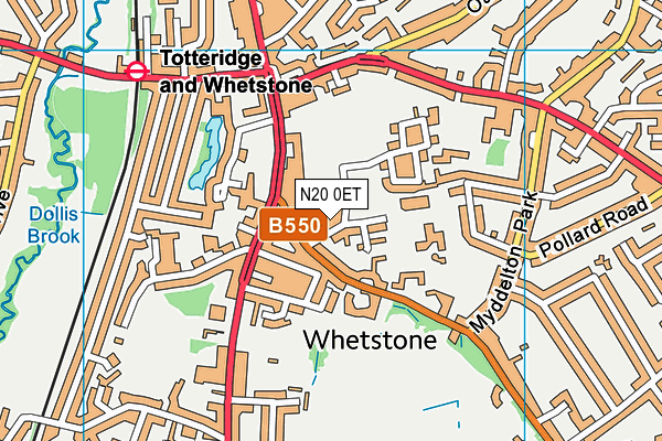 N20 0ET map - OS VectorMap District (Ordnance Survey) N20 0ET map - OS VectorMap District (Ordnance Survey)