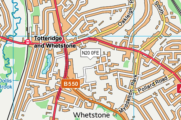 N20 0FE map - OS VectorMap District (Ordnance Survey) N20 0FE map - OS VectorMap District (Ordnance Survey)