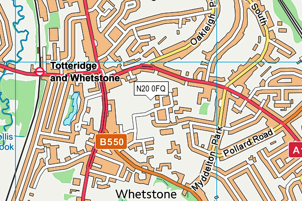 N20 0FQ map - OS VectorMap District (Ordnance Survey) N20 0FQ map - OS VectorMap District (Ordnance Survey)