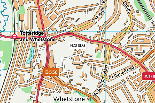 N20 0LG map - OS VectorMap District (Ordnance Survey) N20 0LG map - OS VectorMap District (Ordnance Survey)