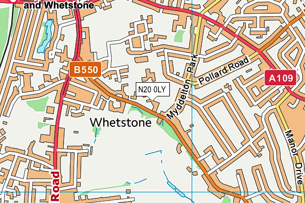 N20 0LY map - OS VectorMap District (Ordnance Survey) N20 0LY map - OS VectorMap District (Ordnance Survey)