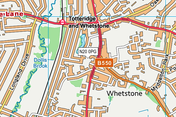 N20 0PG map - OS VectorMap District (Ordnance Survey) N20 0PG map - OS VectorMap District (Ordnance Survey)