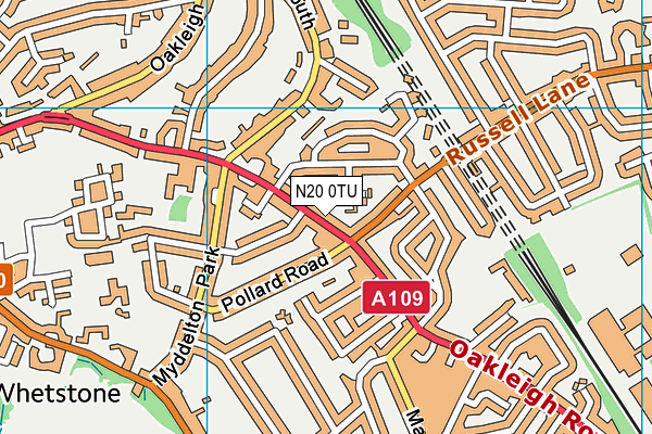 N20 0TU map - OS VectorMap District (Ordnance Survey) N20 0TU map - OS VectorMap District (Ordnance Survey)