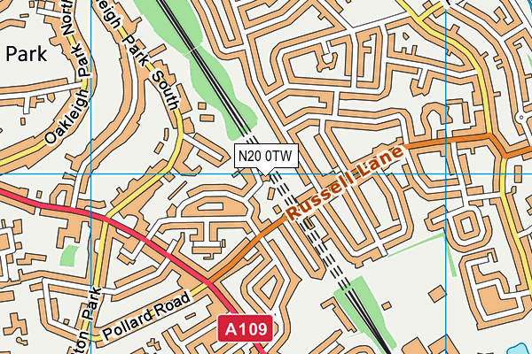 N20 0TW map - OS VectorMap District (Ordnance Survey) N20 0TW map - OS VectorMap District (Ordnance Survey)