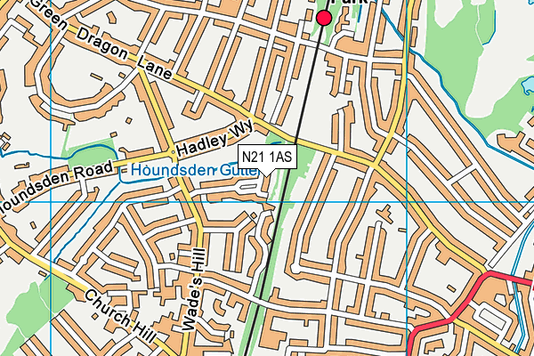 N21 1AS map - OS VectorMap District (Ordnance Survey) N21 1AS map - OS VectorMap District (Ordnance Survey)