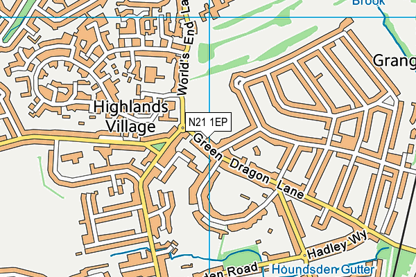 N21 1EP map - OS VectorMap District (Ordnance Survey) N21 1EP map - OS VectorMap District (Ordnance Survey)