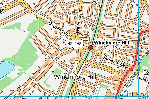 N21 1HS map - OS VectorMap District (Ordnance Survey) N21 1HS map - OS VectorMap District (Ordnance Survey)