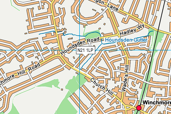 N21 1LP map - OS VectorMap District (Ordnance Survey) N21 1LP map - OS VectorMap District (Ordnance Survey)