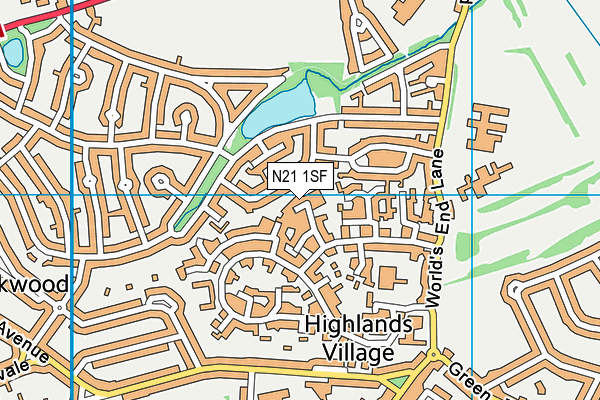 N21 1SF map - OS VectorMap District (Ordnance Survey) N21 1SF map - OS VectorMap District (Ordnance Survey)