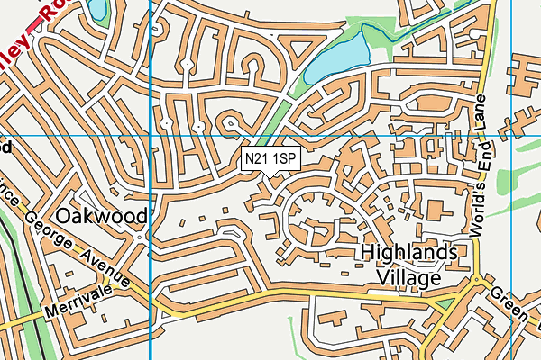 N21 1SP map - OS VectorMap District (Ordnance Survey) N21 1SP map - OS VectorMap District (Ordnance Survey)
