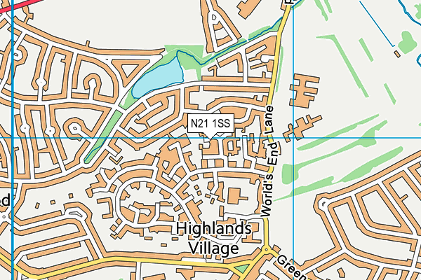 N21 1SS map - OS VectorMap District (Ordnance Survey) N21 1SS map - OS VectorMap District (Ordnance Survey)