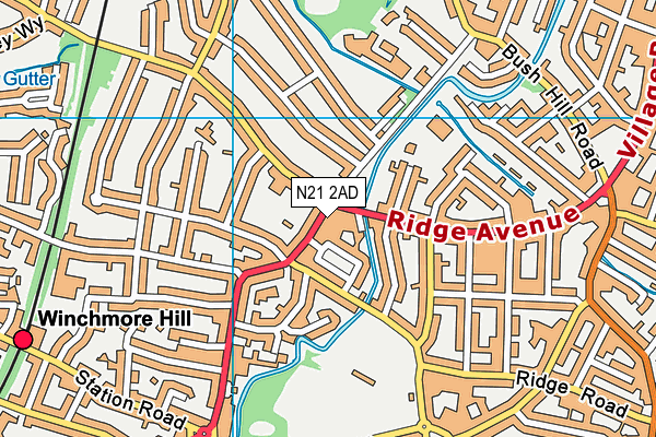 N21 2AD map - OS VectorMap District (Ordnance Survey) N21 2AD map - OS VectorMap District (Ordnance Survey)