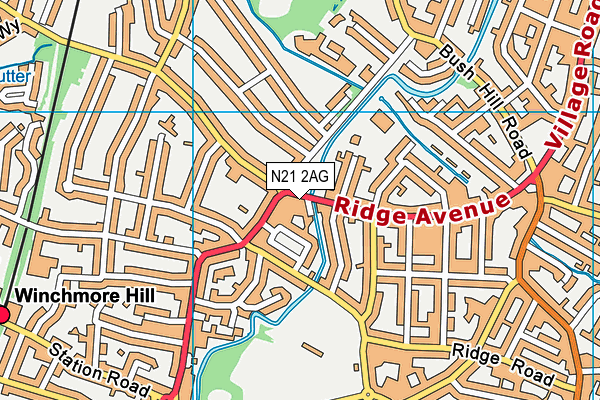 N21 2AG map - OS VectorMap District (Ordnance Survey) N21 2AG map - OS VectorMap District (Ordnance Survey)
