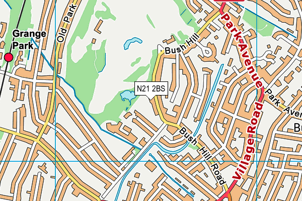 N21 2BS map - OS VectorMap District (Ordnance Survey) N21 2BS map - OS VectorMap District (Ordnance Survey)