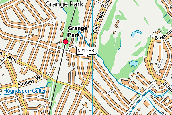 N21 2HB map - OS VectorMap District (Ordnance Survey) N21 2HB map - OS VectorMap District (Ordnance Survey)