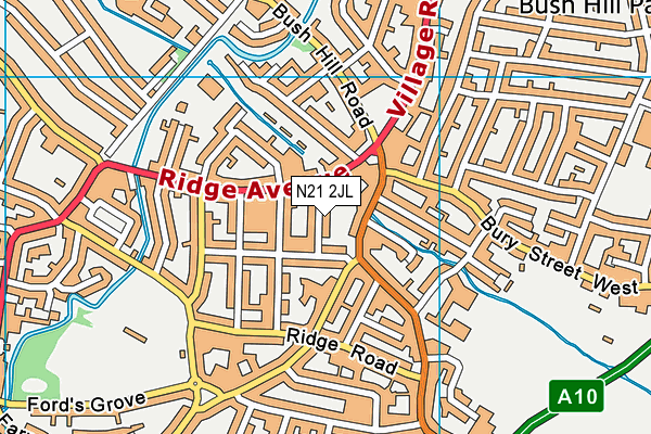 N21 2JL map - OS VectorMap District (Ordnance Survey) N21 2JL map - OS VectorMap District (Ordnance Survey)