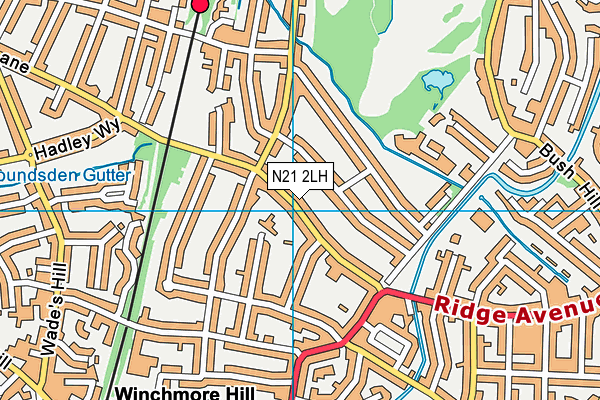 N21 2LH map - OS VectorMap District (Ordnance Survey) N21 2LH map - OS VectorMap District (Ordnance Survey)