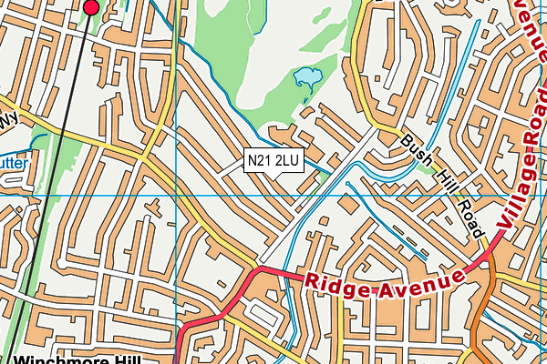 N21 2LU map - OS VectorMap District (Ordnance Survey) N21 2LU map - OS VectorMap District (Ordnance Survey)