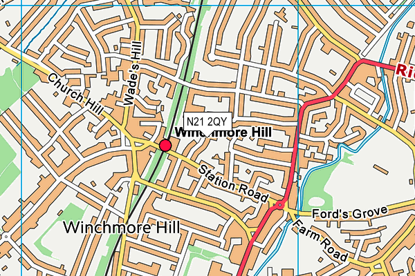 N21 2QY map - OS VectorMap District (Ordnance Survey) N21 2QY map - OS VectorMap District (Ordnance Survey)