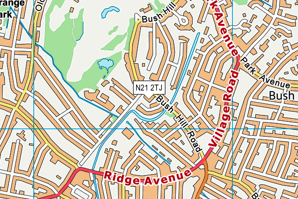 N21 2TJ map - OS VectorMap District (Ordnance Survey) N21 2TJ map - OS VectorMap District (Ordnance Survey)
