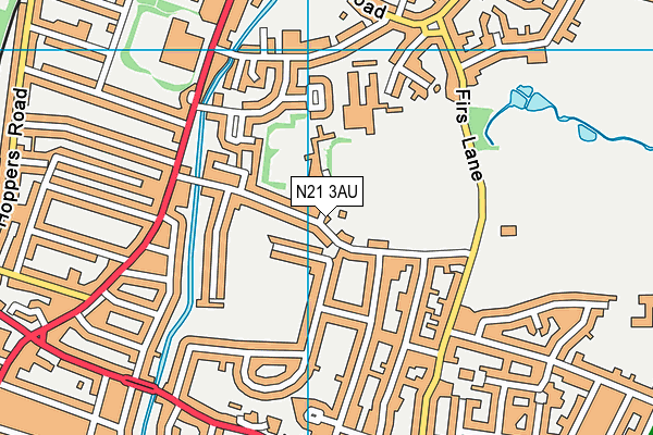 N21 3AU map - OS VectorMap District (Ordnance Survey) N21 3AU map - OS VectorMap District (Ordnance Survey)