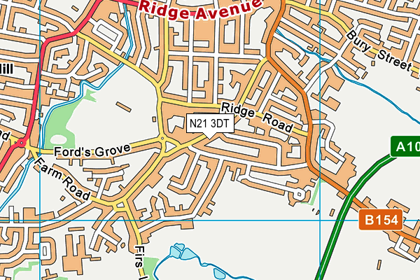 N21 3DT map - OS VectorMap District (Ordnance Survey) N21 3DT map - OS VectorMap District (Ordnance Survey)