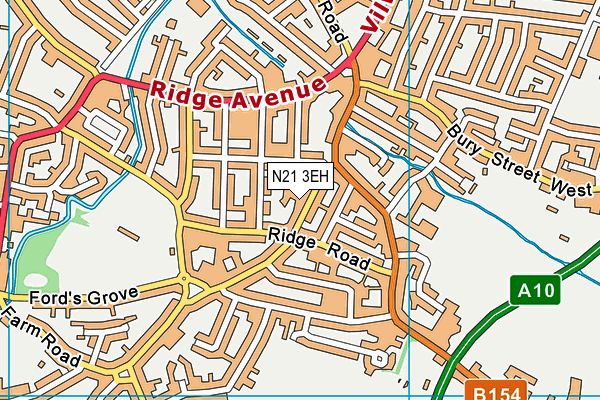 N21 3EH map - OS VectorMap District (Ordnance Survey) N21 3EH map - OS VectorMap District (Ordnance Survey)