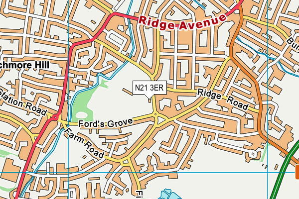N21 3ER map - OS VectorMap District (Ordnance Survey) N21 3ER map - OS VectorMap District (Ordnance Survey)