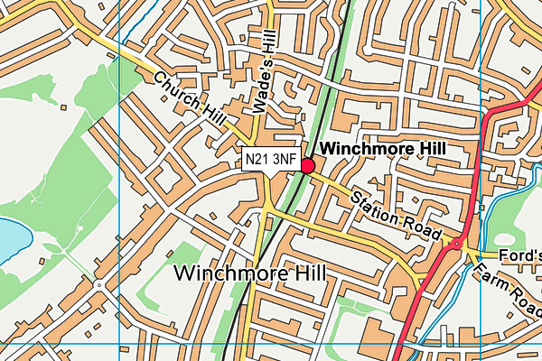 N21 3NF map - OS VectorMap District (Ordnance Survey) N21 3NF map - OS VectorMap District (Ordnance Survey)