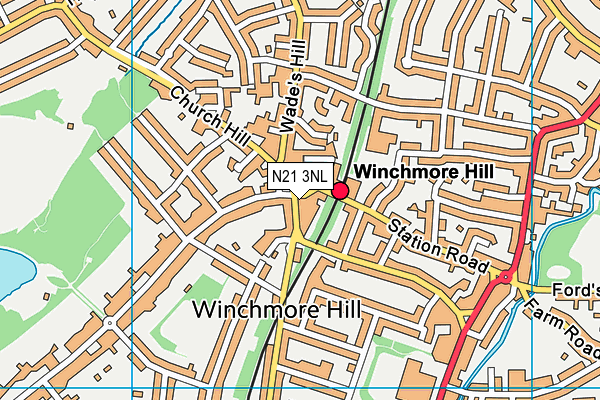 N21 3NL map - OS VectorMap District (Ordnance Survey) N21 3NL map - OS VectorMap District (Ordnance Survey)