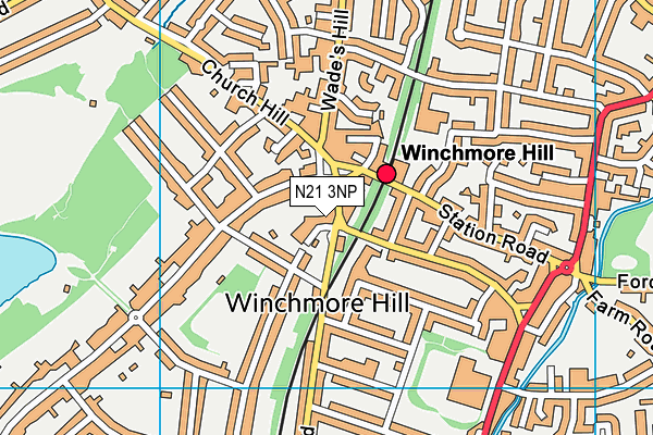N21 3NP map - OS VectorMap District (Ordnance Survey) N21 3NP map - OS VectorMap District (Ordnance Survey)