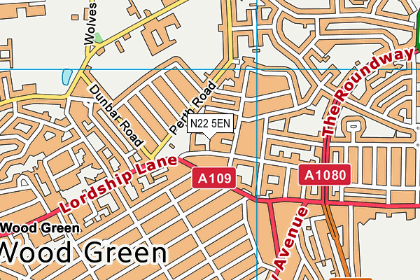 N22 5EN map - OS VectorMap District (Ordnance Survey) N22 5EN map - OS VectorMap District (Ordnance Survey)