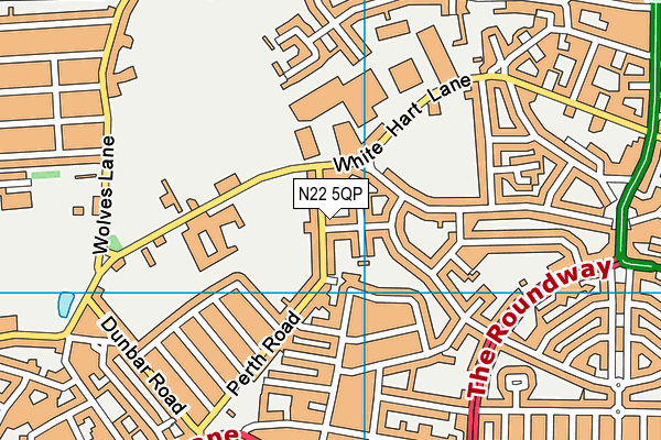 N22 5QP map - OS VectorMap District (Ordnance Survey) N22 5QP map - OS VectorMap District (Ordnance Survey)