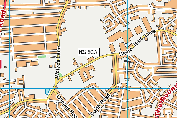 N22 5QW map - OS VectorMap District (Ordnance Survey) N22 5QW map - OS VectorMap District (Ordnance Survey)