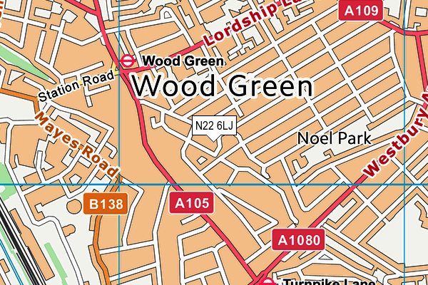 N22 6LJ maps, stats, and open data